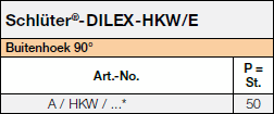 Schlüter®-DILEX-HKW/E