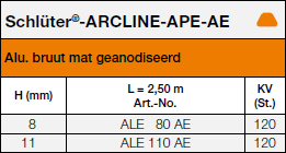 Schlüter®-ARCLINE-APE-AE