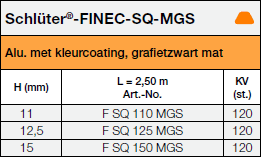 Schlüter®-FINEC-SQ-MGS