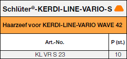  Schlüter®-KERDI-LINE-VARIO-S