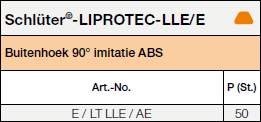Schlüter®-LIPROTEC-LLE/E