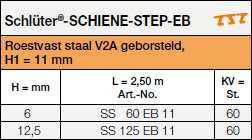 <a name='eb3'></a>Schlüter®-SCHIENE-STEP-EB als bekledingsafsluiting