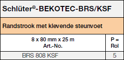 Schlüter®-BEKOTEC-BRS/KSF