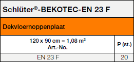 Schlüter-BEKOTEC-EN23F