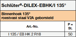Schlüter®-DILEX-EBHK/I 135°