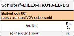 Schlüter®-DILEX-HKU-EB/I