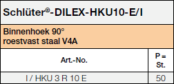 Schlüter®-DILEX-HKU-E 135°