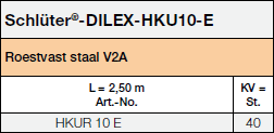 Schlüter®-DILEX-HKU-E