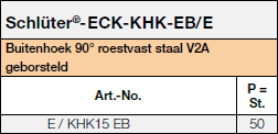 Schlüter-ECK-KHK-EB/E