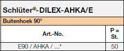 Schlüter®-DILEX-AHKA/E