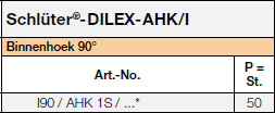 Schlüter®-DILEX-AHK/I