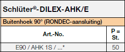 Schlüter®-DILEX-AHK/E