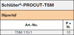 Schlüter-PROCUT-TSM