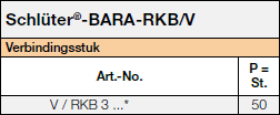 Schlüter-BARA-RKB/V