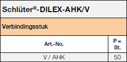 Schlüter®-DILEX-AHK/V