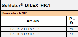 Schlüter®-DILEX-HK/I