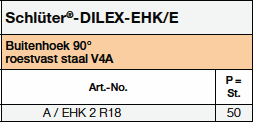 Schlüter-DILEX-EHK/E