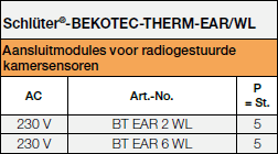 Schlüter®-BEKOTEC-THERM-EAR/WL