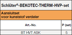 Schlüter®-BEKOTEC-THERM-HVP-Set
