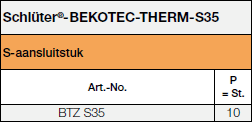 Schlüter®-BEKOTEC-THERM-S35