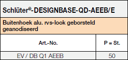 Schlüter®-DESIGNBASE-QD-AEEB/E