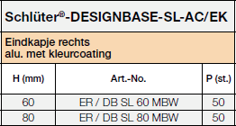 Schlüter®-DESIGNBASE-SL/EK ac