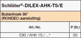 Schlüter®-DILEX-AHK-TS/E
