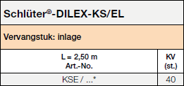 Schlüter®-DILEX-KS/EL