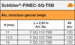 Schlüter®-FINEC-SQ-TSB