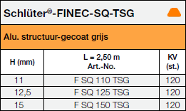 Schlüter®-FINEC-SQ-TSG
