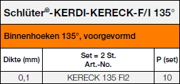 Schlüter-KERDI-KERECK-FI135