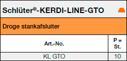 <a name='ersatzteile'></a>Schlüter®-KERDI-LINE-GTO