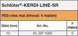 Schlüter®-KERDI-LINE-SR 1000