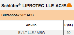 Schlüter®-LIPROTEC-LLE-AC/E