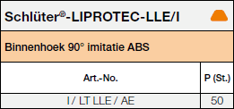 Schlüter®-LIPROTEC-LLE/I