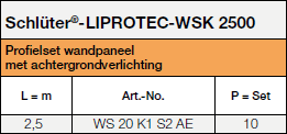 Schlüter®-LIPROTEC-WSK 2500