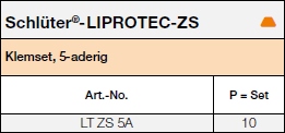 Schlüter®-LIPROTEC-ZS 5