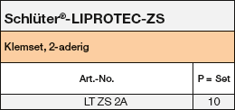 Schlüter®-LIPROTEC-ZS