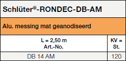 Schlüter®-RONDEC-DB-AM