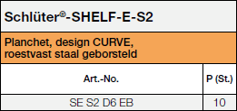 Schlüter®-SHELF-E-S2 CURVE EB