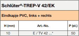 Schlüter-TREP-V 42/EK